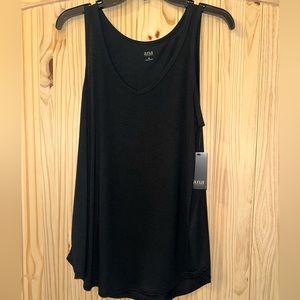 Black super soft tank top, size M
